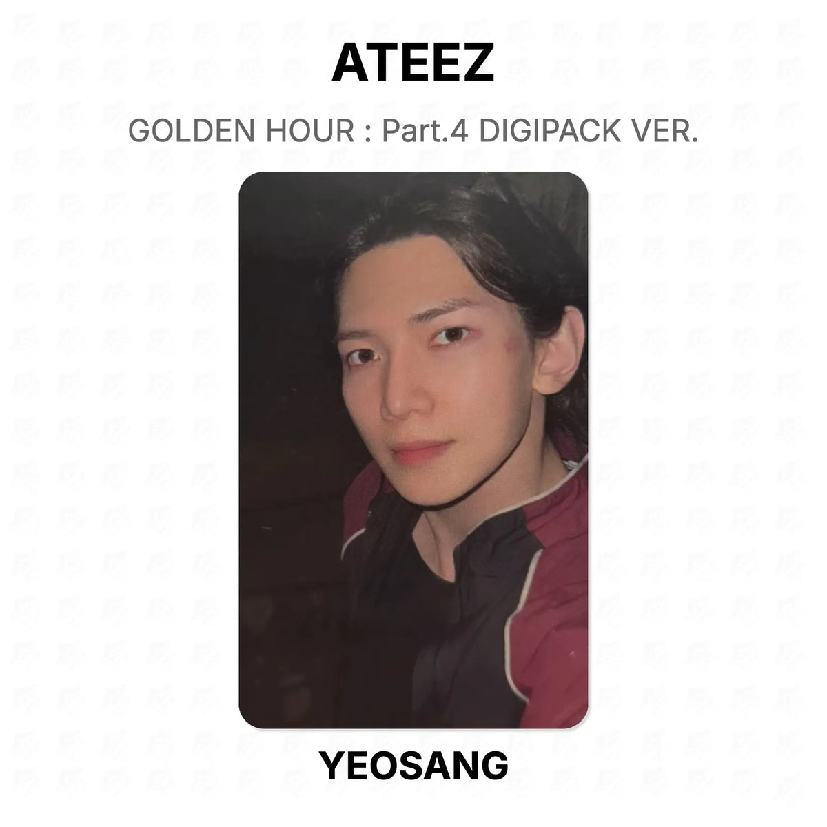 ATEEZ GOLDEN HOUR : Part.4 DIGIPACK VER. Official Photocard