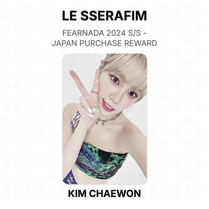 LE SSERAFIM FEARNADA 2024 S/S - JAPAN PURCHASE REWARD Official Photocard