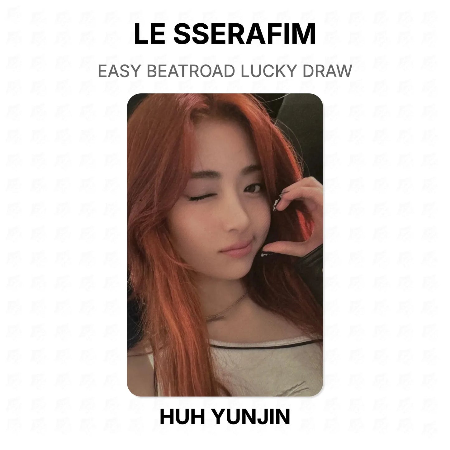 LE SSERAFIM EASY BEATROAD LUCKY DRAW Official Photocard