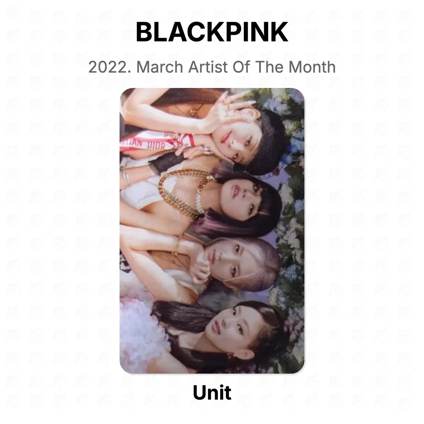 BLACKPINK 2022. March Artist Of The Month Official Photocard
