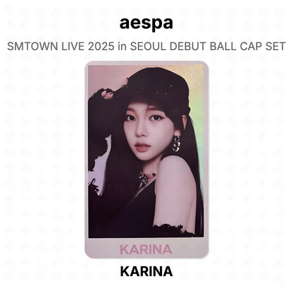 aespa SMTOWN LIVE 2025 in SEOUL DEBUT BALL CAP SET Official Photocard