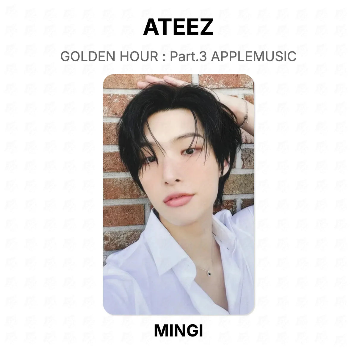 ATEEZ GOLDEN HOUR : Part.3 APPLEMUSIC Official Photocard