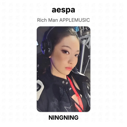 aespa Rich Man APPLEMUSIC Official Photocard