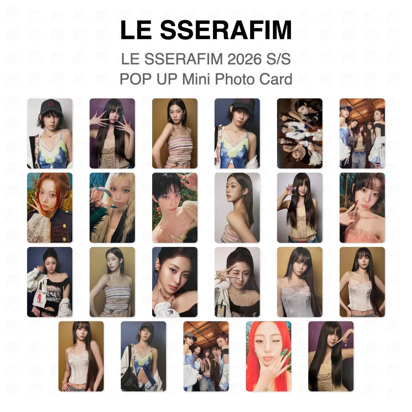 LE SSERAFIM 2026 S/S POP UP Mini Photo Card Official Photocard