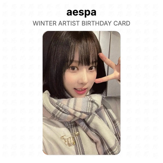 aespa WINTER ARTIST BIRTHDAY CARD Official Photocard
