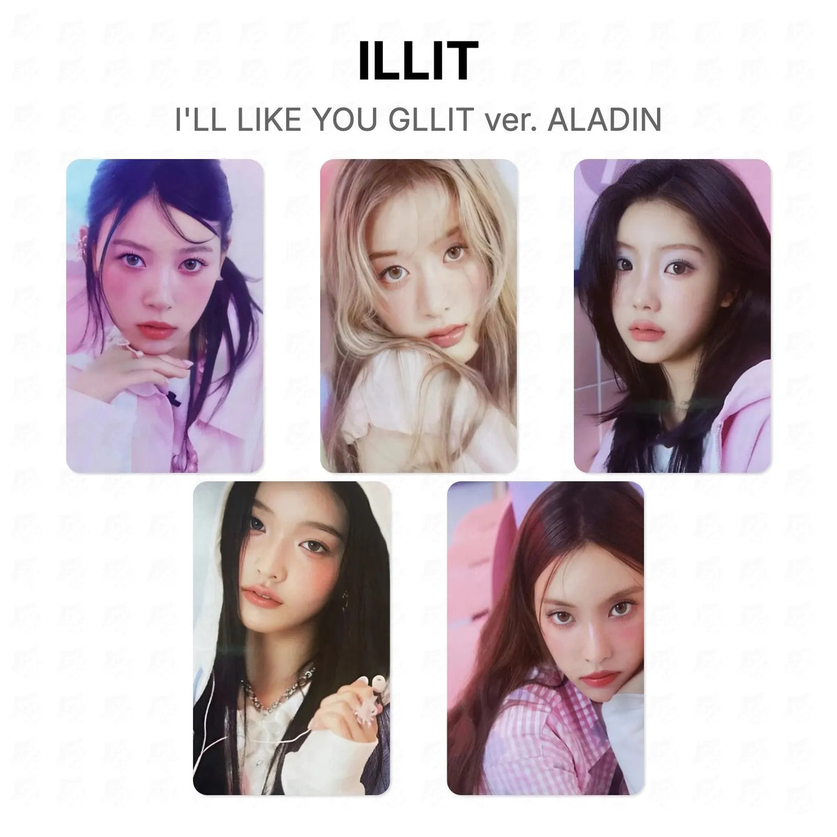 ILLIT I'LL LIKE YOU GLLIT ver. ALADIN Official Photocard
