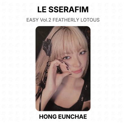 LE SSERAFIM EASY Vol.2 FEATHERLY LOTOUS Official Photocard