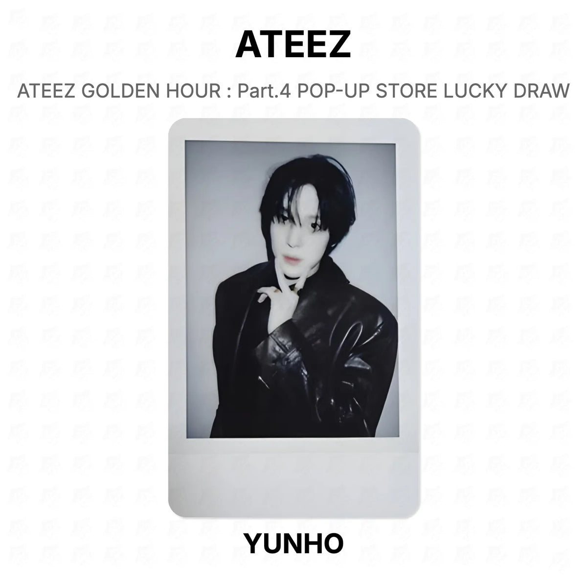 ATEEZ GOLDEN HOUR : Part.4 POP-UP STORE LUCKY DRAW Official Photocard