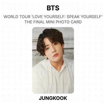 BTS WORLD TOUR ‘LOVE YOURSELF: SPEAK YOURSELF’ THE FINAL MINI PHOTO CARD photocard oficial