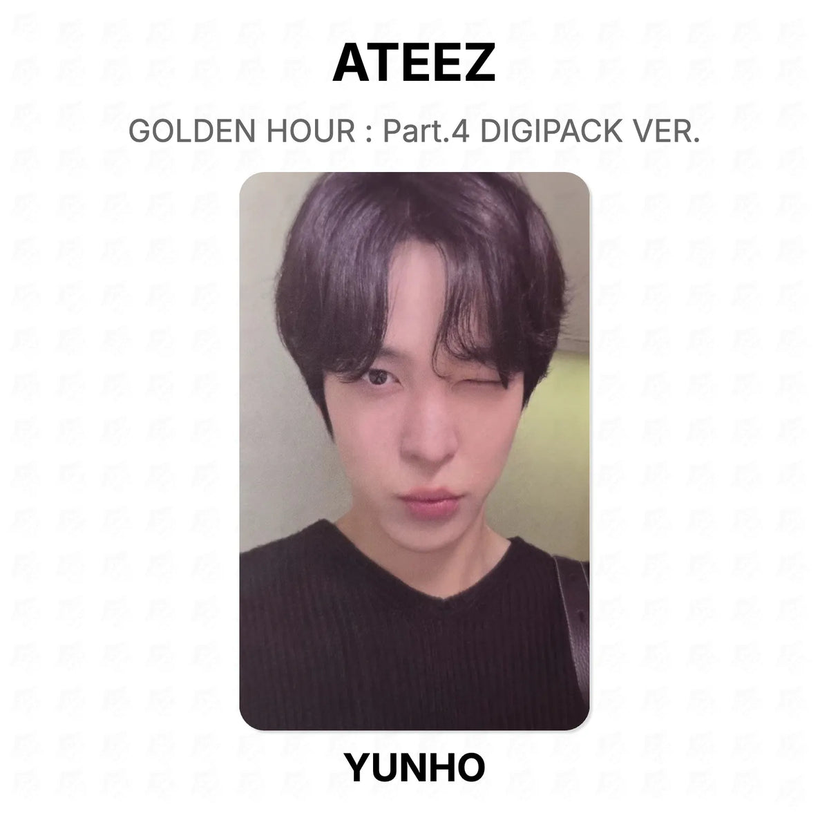 ATEEZ GOLDEN HOUR : Part.4 DIGIPACK VER. Official Photocard