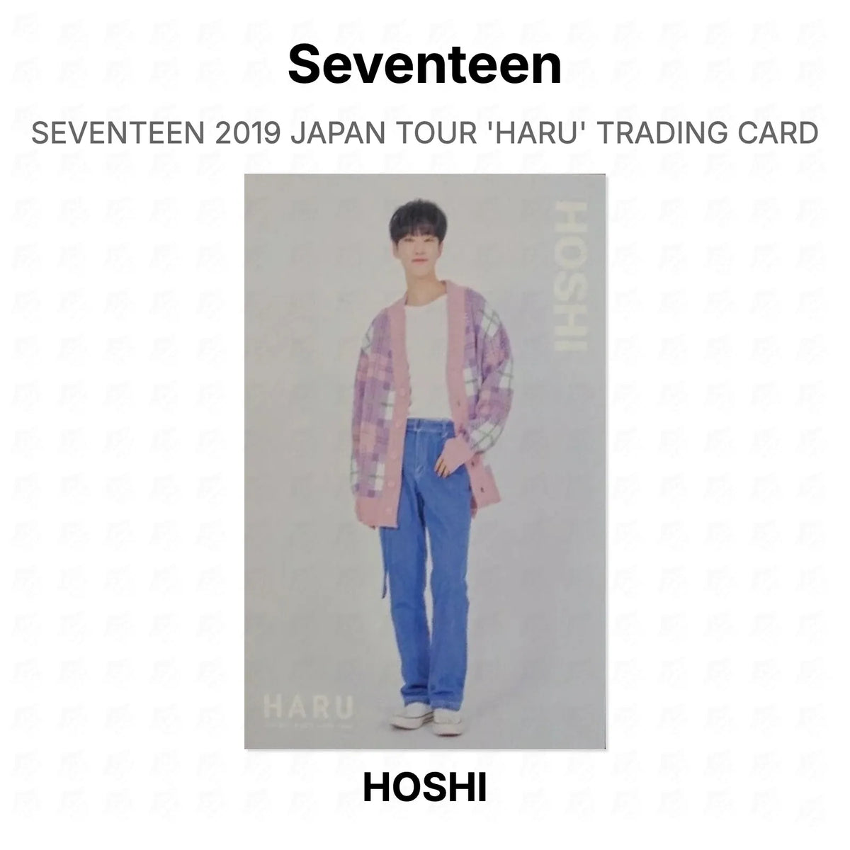 Seventeen 2019 JAPAN TOUR 'HARU' TRADING CARD Official Photocard