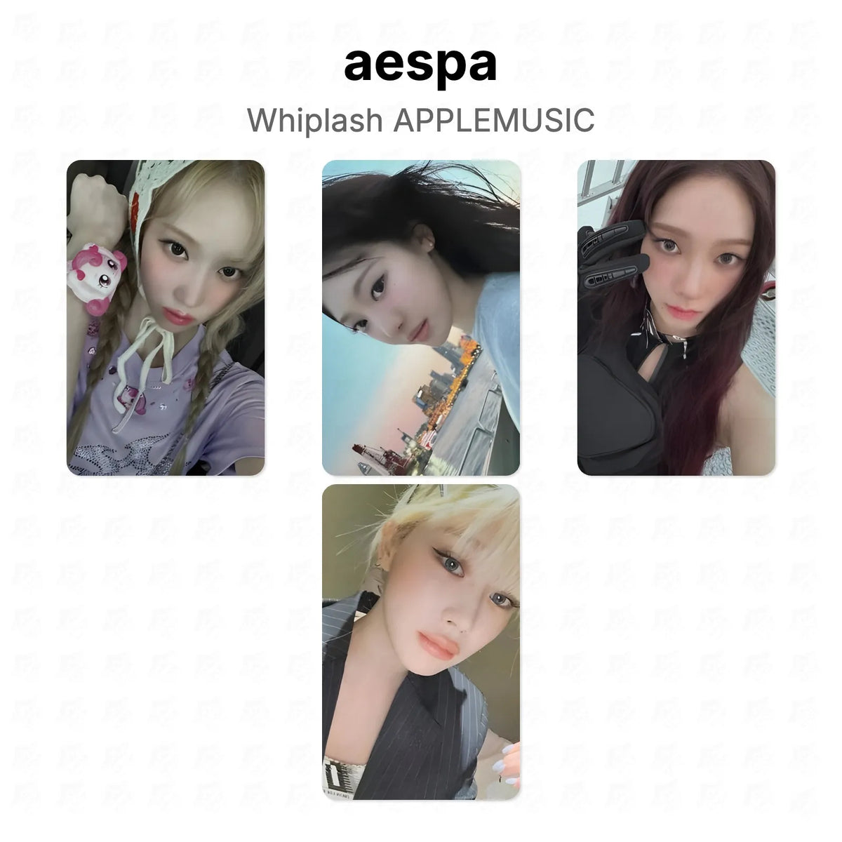 aespa Whiplash APPLEMUSIC Official Photocard