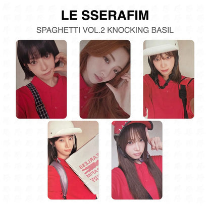 LE SSERAFIM SPAGHETTI VOL.2 KNOCKING BASIL Official Photocard