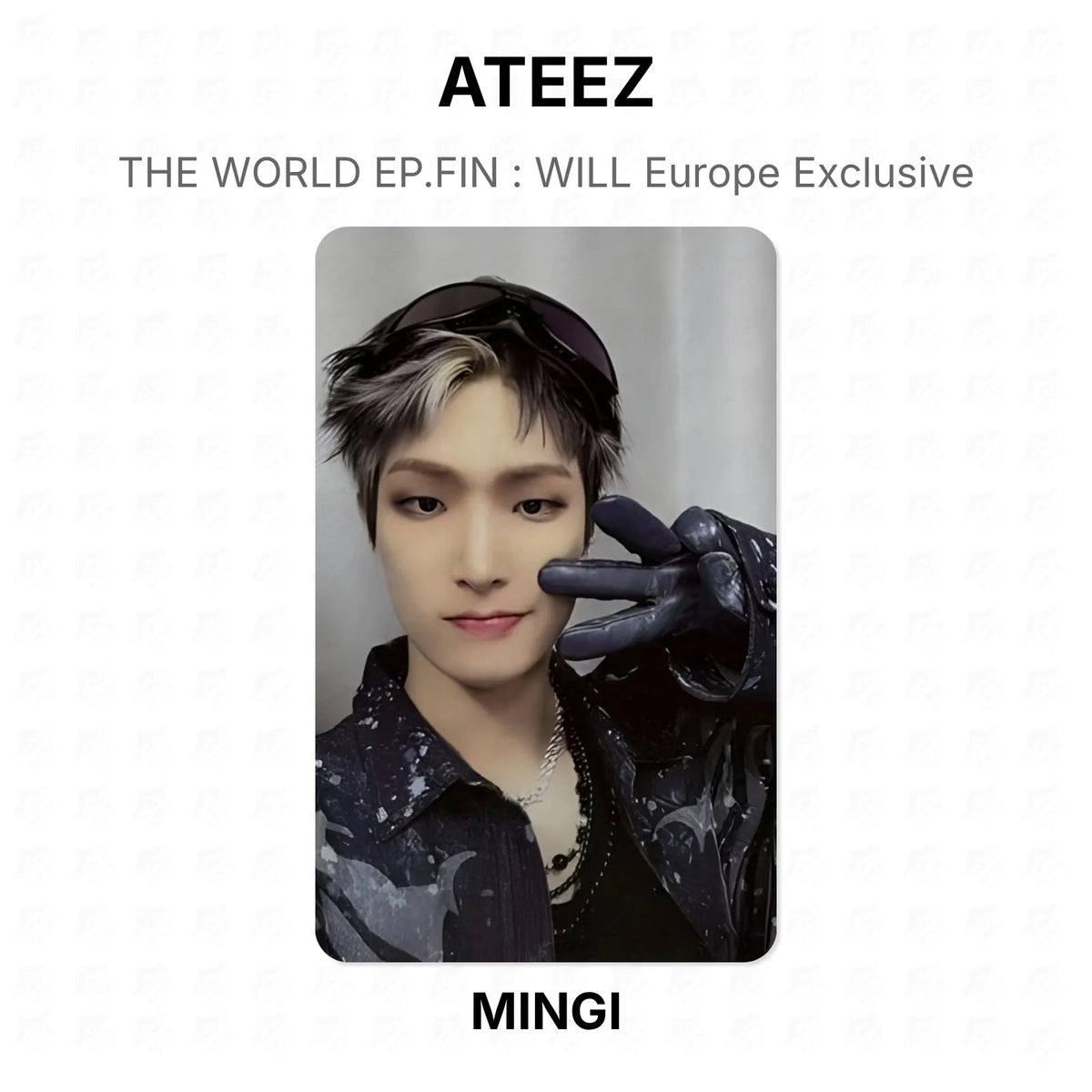 ATEEZ THE WORLD EP.FIN : WILL Europe Exclusive Official Photocard