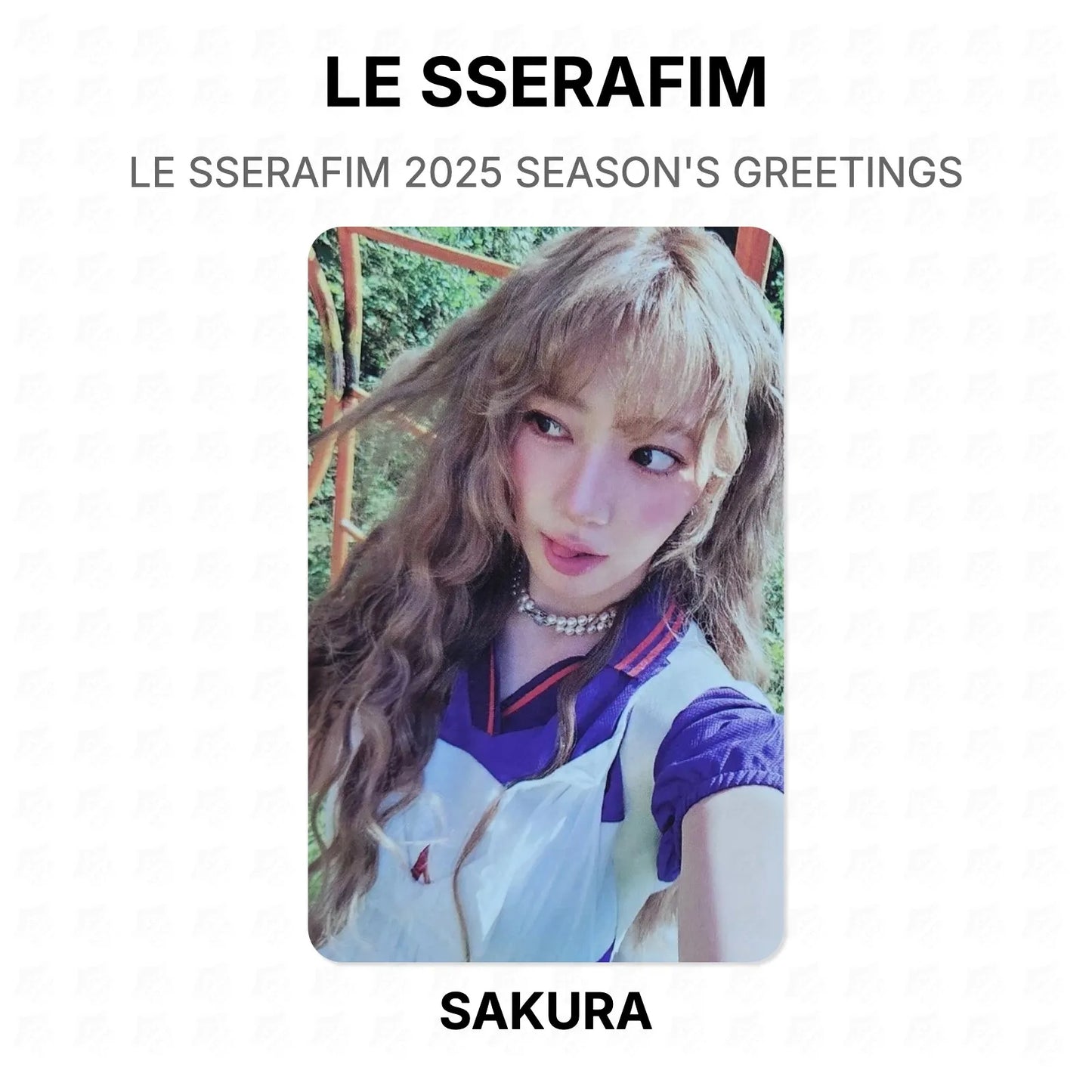 LE SSERAFIM 2025 SEASON'S GREETINGS Official Photocard