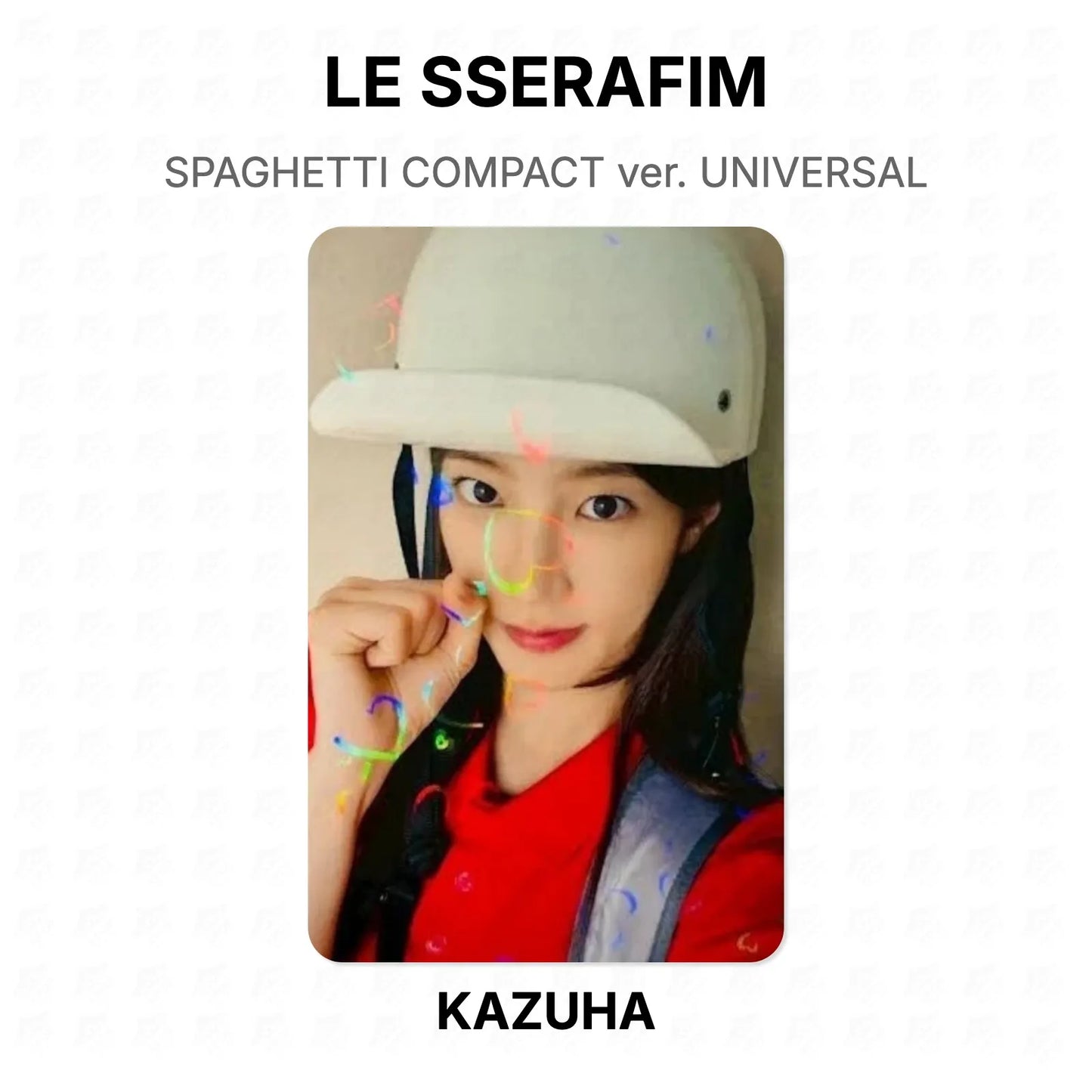 LE SSERAFIM SPAGHETTI COMPACT ver. UNIVERSAL Official Photocard