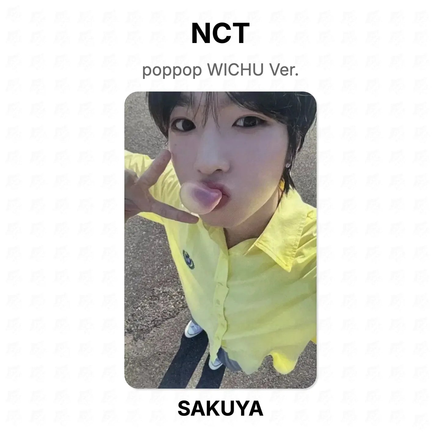 NCT poppop WICHU Ver. Official Photocard
