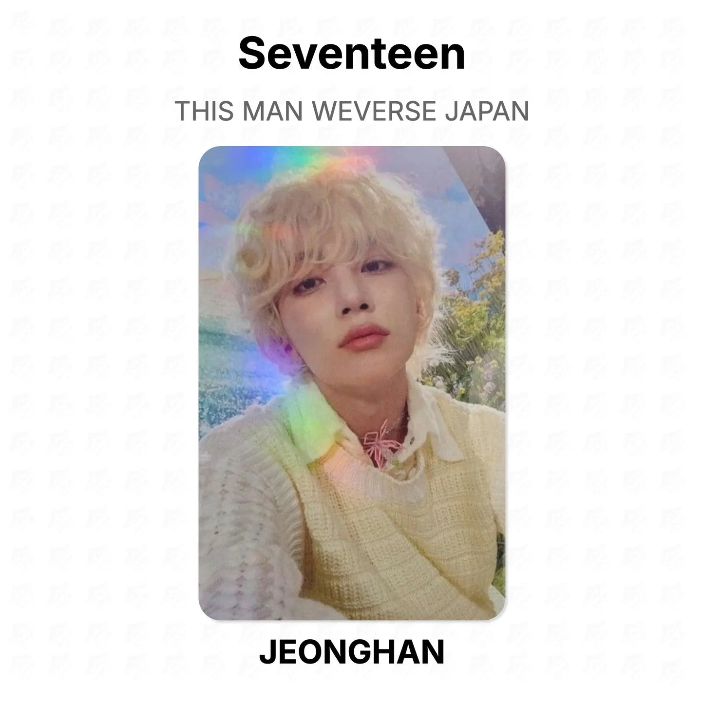 Seventeen THIS MAN WEVERSE JAPAN Official Photocard