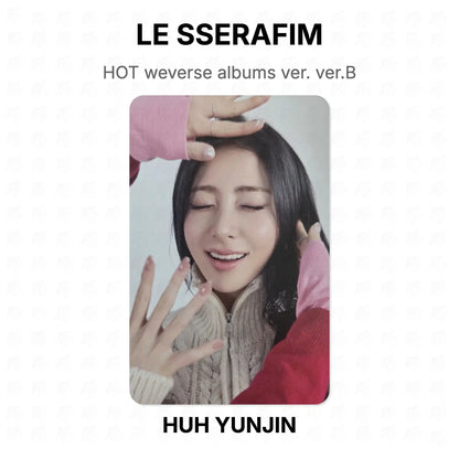 LE SSERAFIM HOT weverse albums ver. ver.B Official Photocard