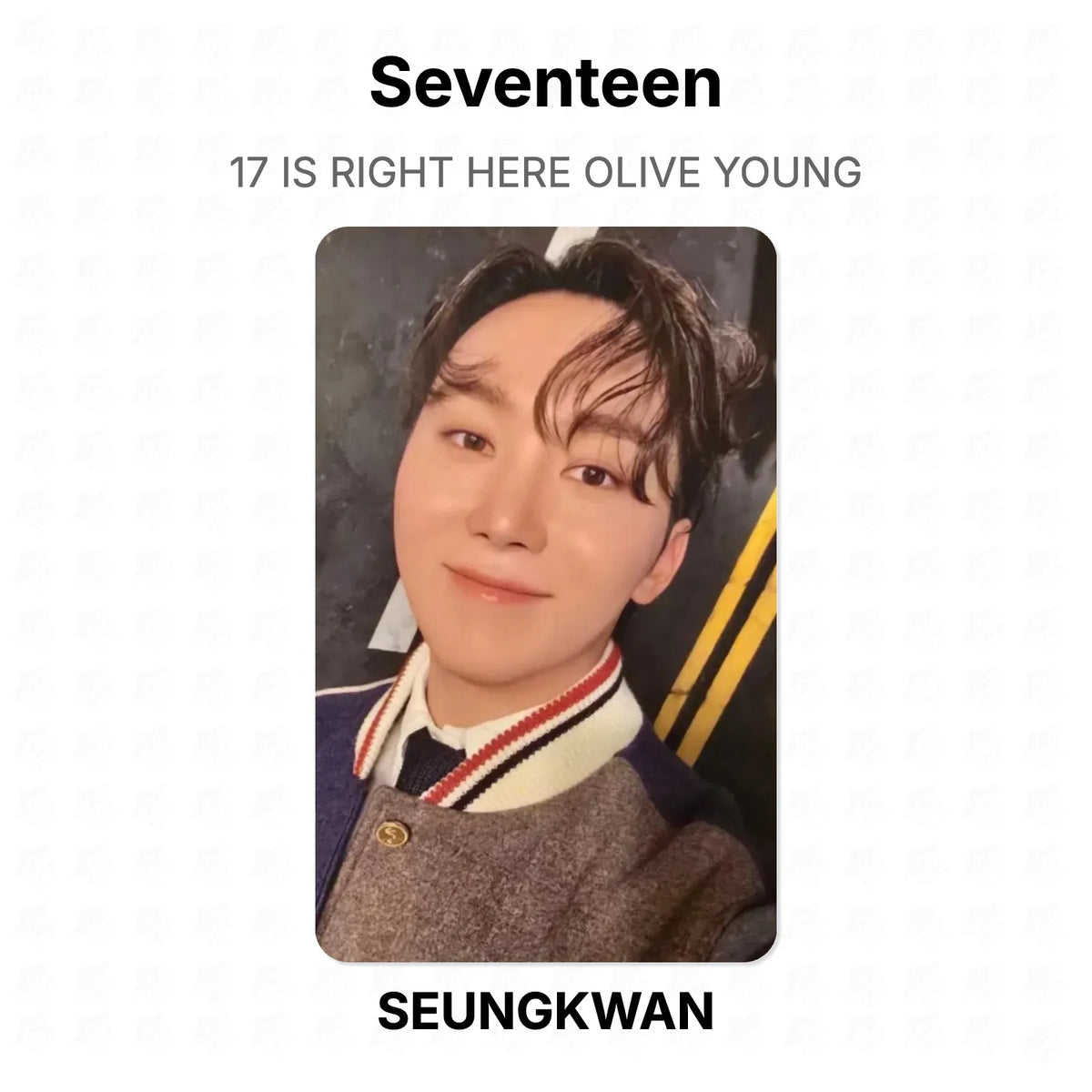 Seventeen 17 IS RIGHT HERE OLIVE YOUNG Official Photocard