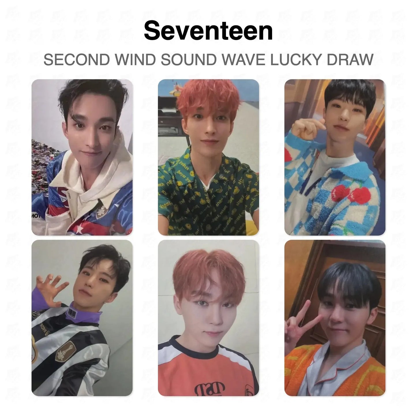 Seventeen SECOND WIND SOUND WAVE LUCKY DRAW Official Photocard