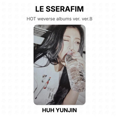 LE SSERAFIM HOT weverse albums ver. ver.B Official Photocard