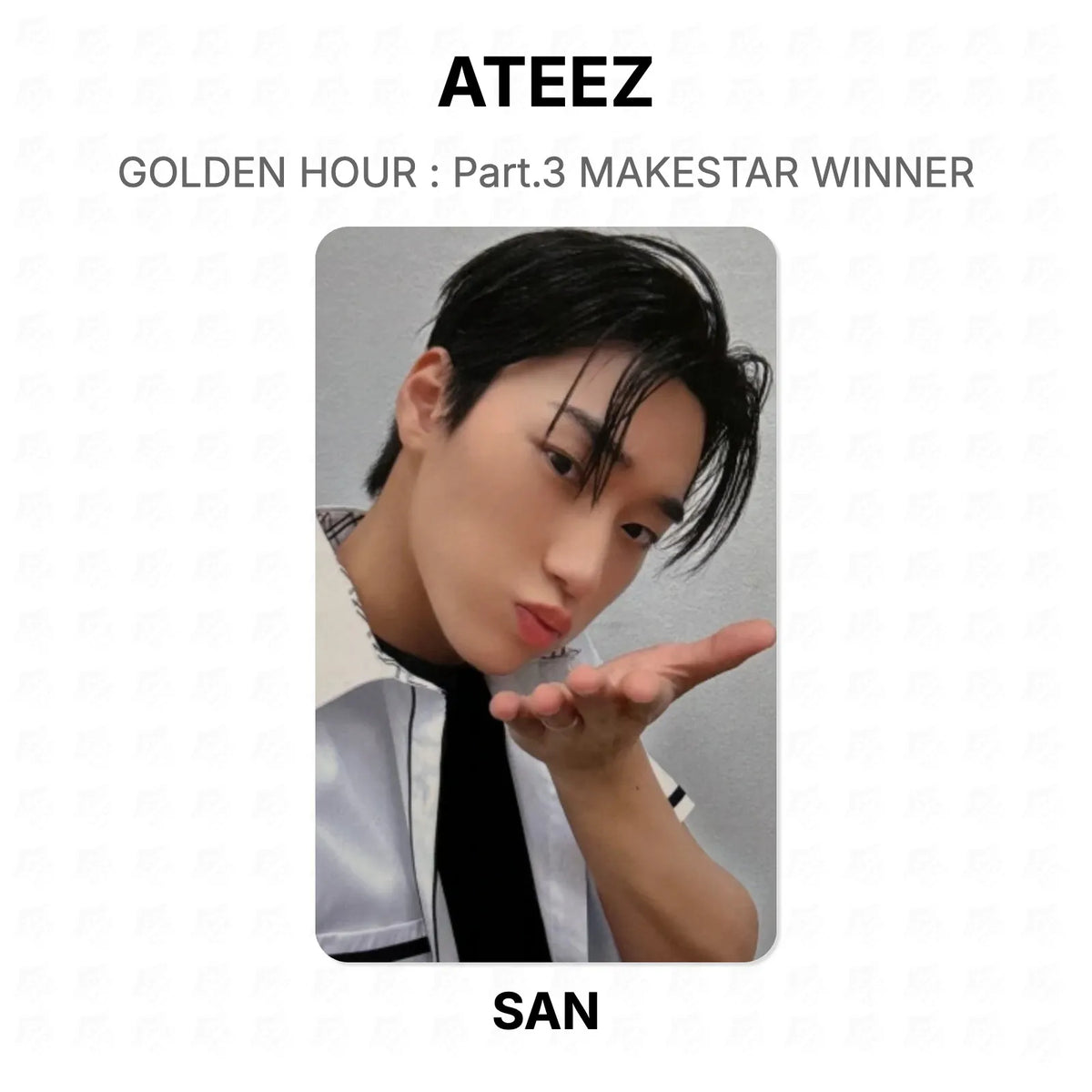 ATEEZ GOLDEN HOUR : Part.3 MAKESTAR WINNER Official Photocard