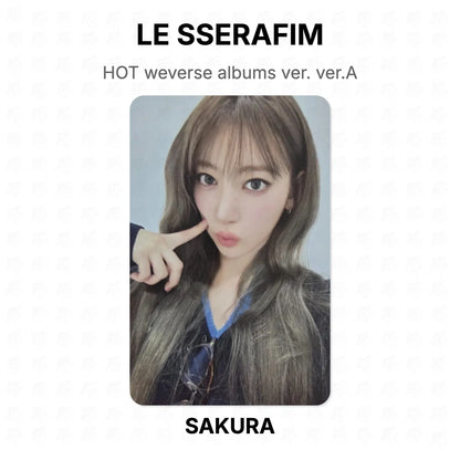 LE SSERAFIM HOT weverse albums ver. ver.A Official Photocard