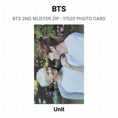 BTS 2ND MUSTER ZIP : 17520 PHOTO CARD Official Photocard