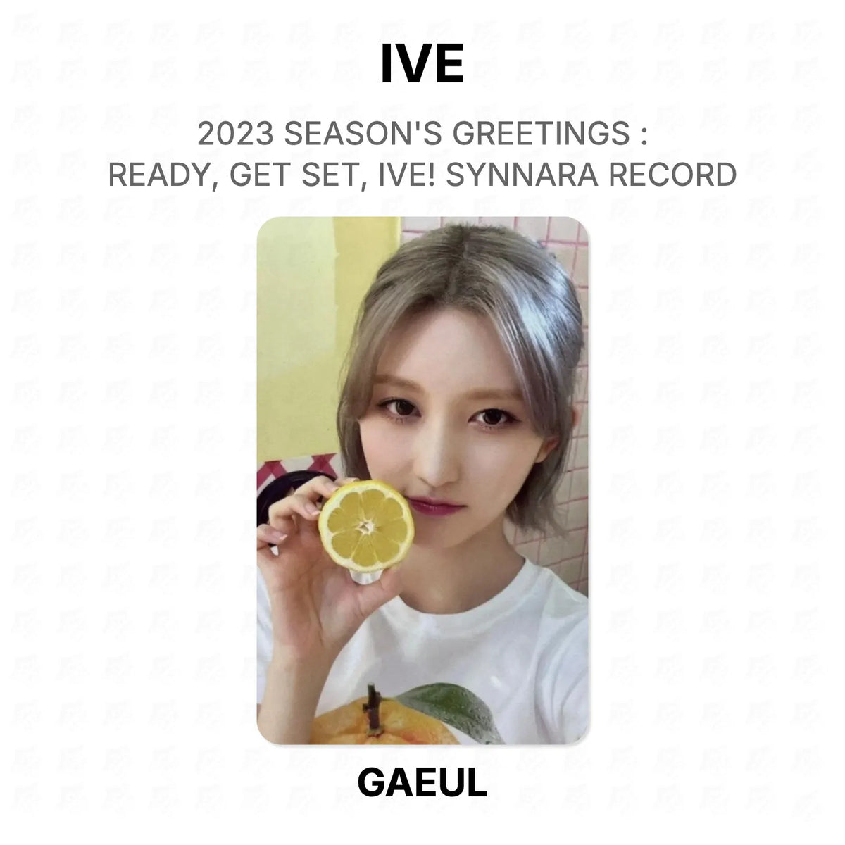 IVE 2023 SEASON'S GREETINGS : READY, GET SET, IVE! SYNNARA RECORD Official Photocard