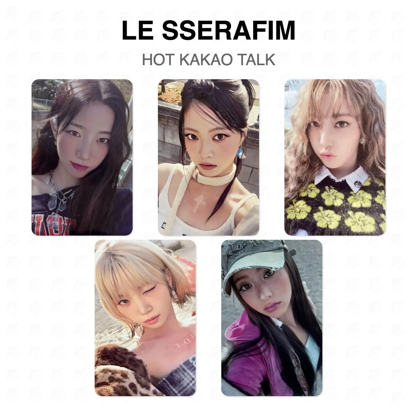 LE SSERAFIM HOT KAKAO TALK Official Photocard