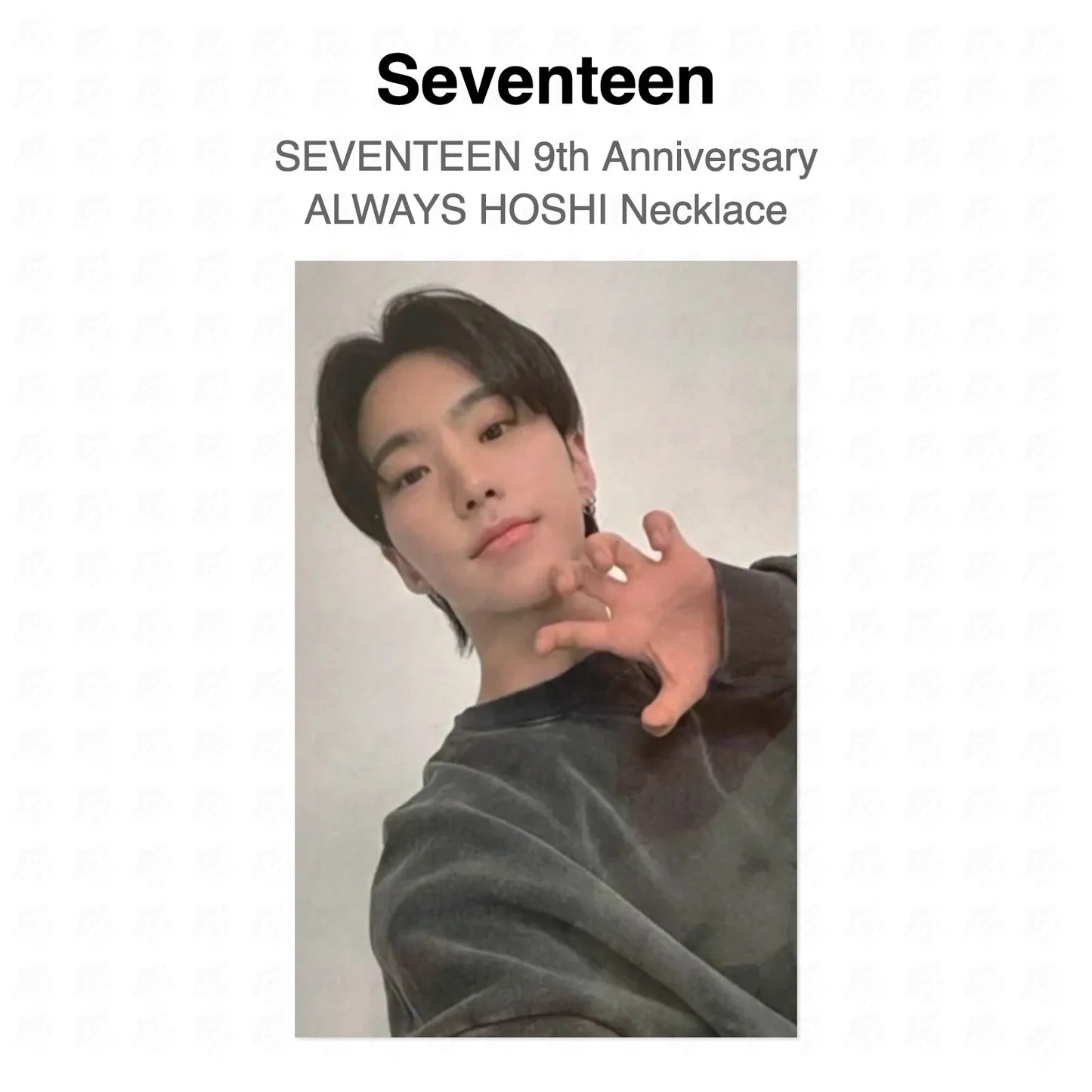 Seventeen 9th Anniversary ALWAYS HOSHI Necklace Official Photocard