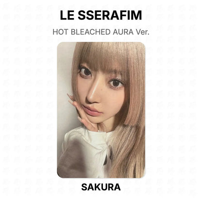 LE SSERAFIM HOT BLEACHED AURA Ver. Official Photocard