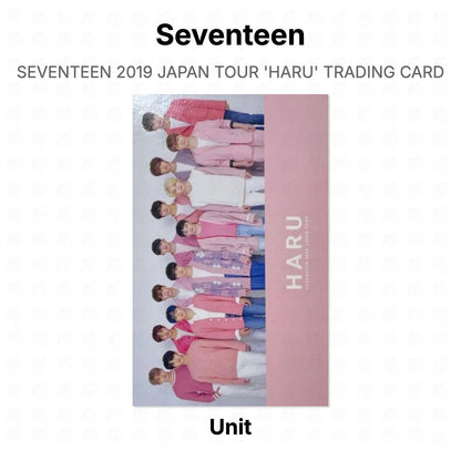 Seventeen 2019 JAPAN TOUR 'HARU' TRADING CARD Official Photocard