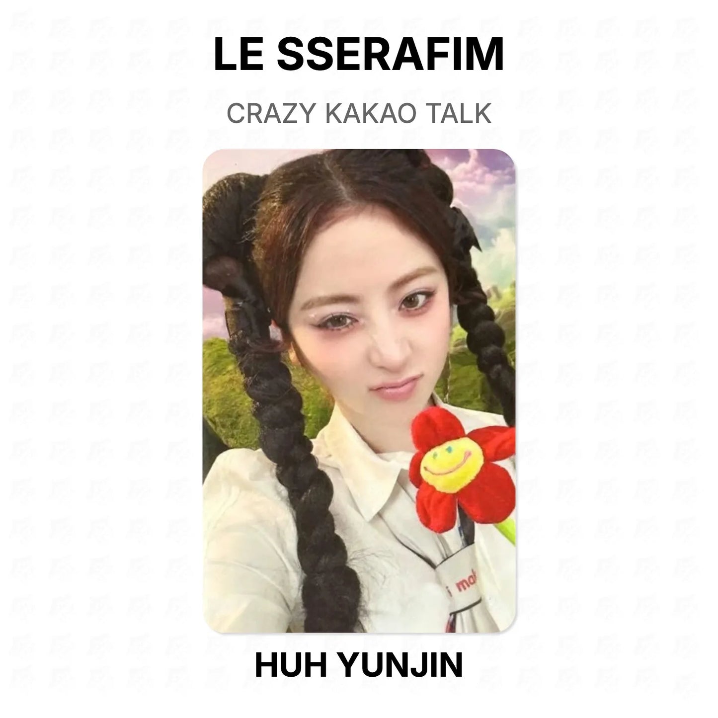 LE SSERAFIM CRAZY KAKAO TALK Official Photocard