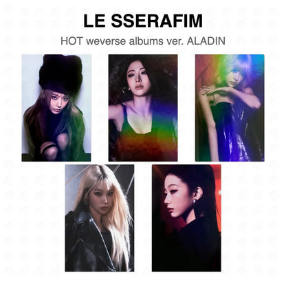 LE SSERAFIM HOT weverse albums ver. ALADIN Official Photocard