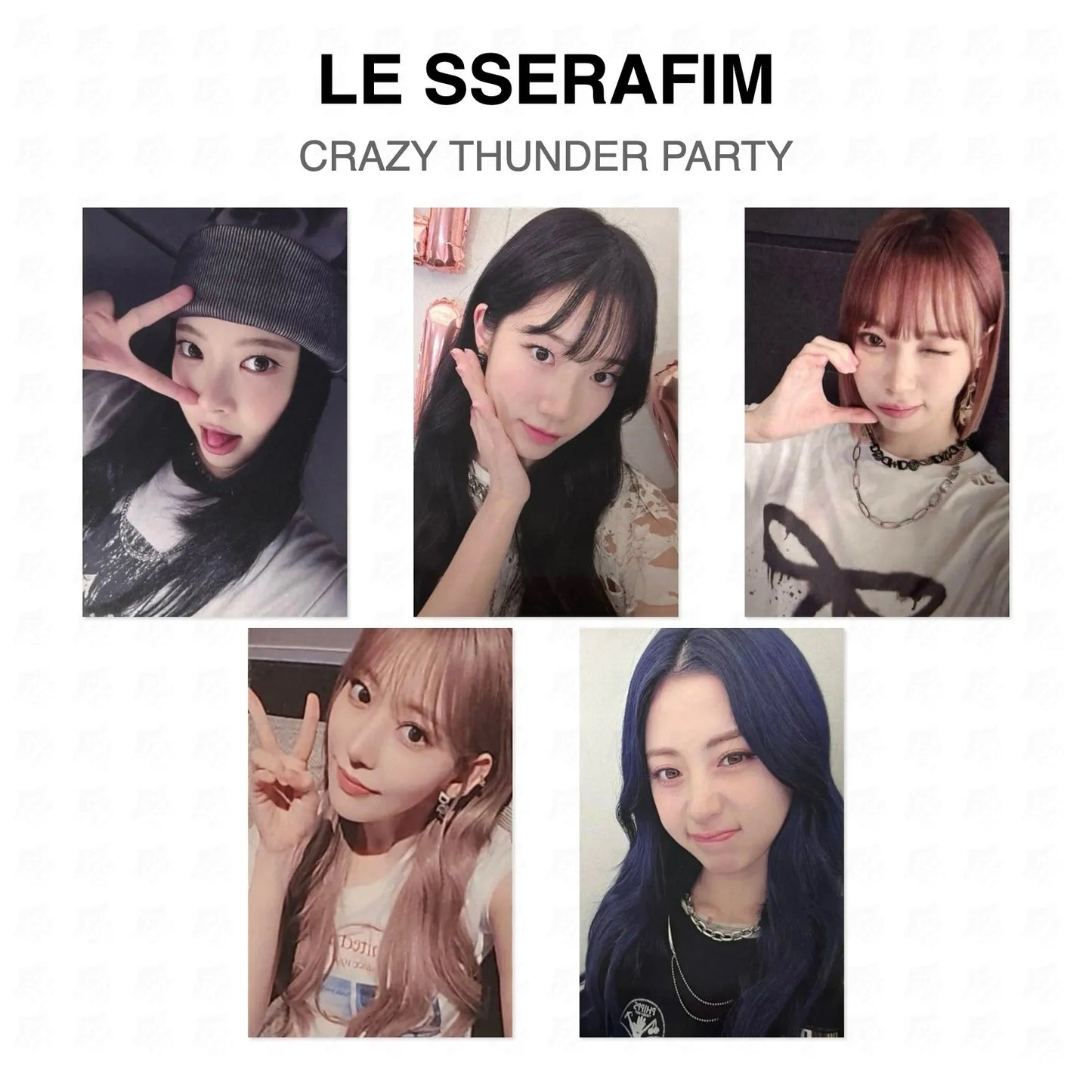LE SSERAFIM CRAZY THUNDER PARTY Official Photocard