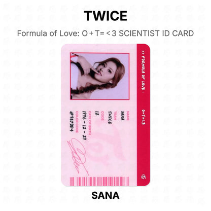TWICE Formula of Love: O＋T=＜3 SCIENTIST ID CARD Official Photocard