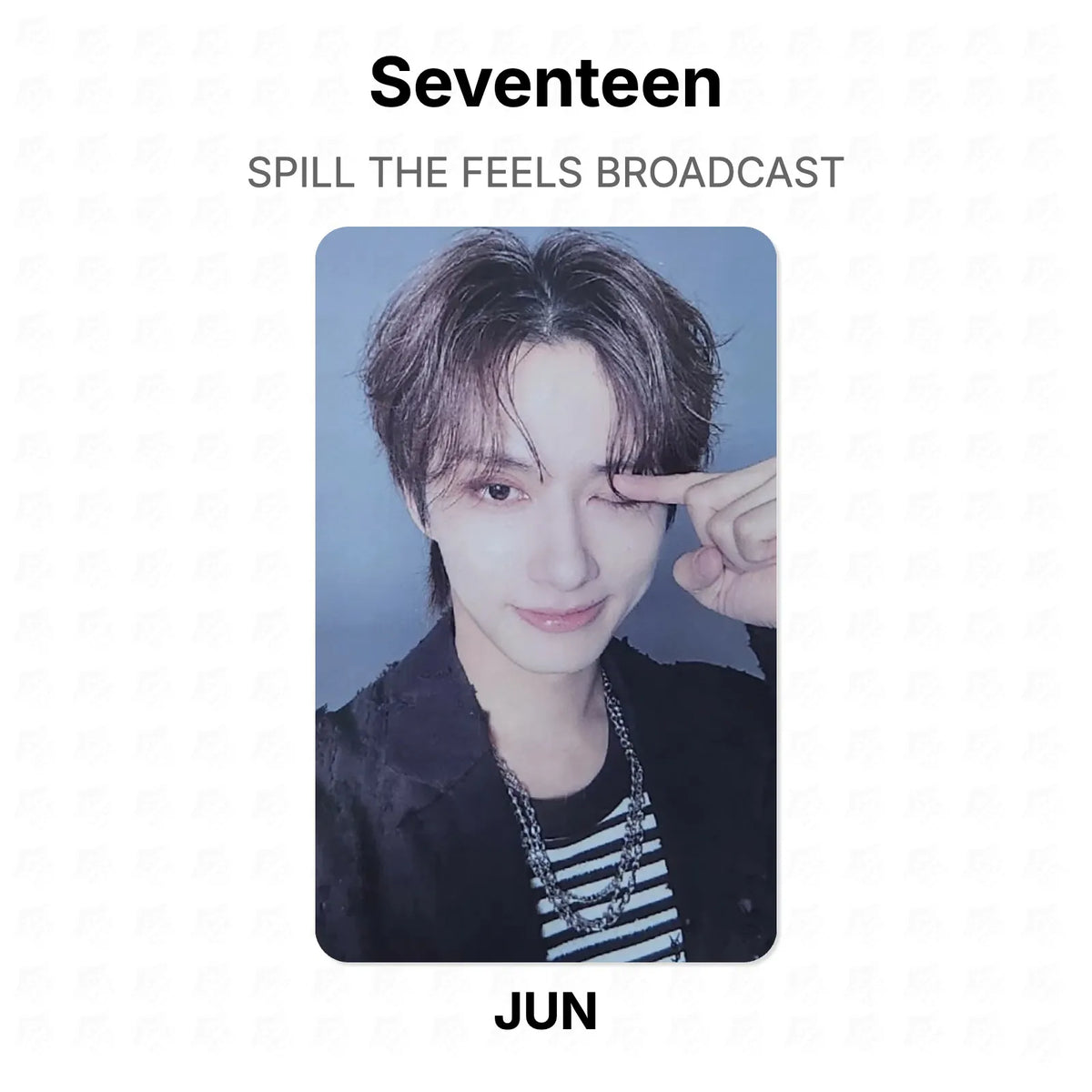Seventeen SPILL THE FEELS BROADCAST Official Photocard