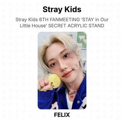 Stray Kids 6TH FANMEETING ‘STAY in Our Little House’ SECRET ACRYLIC STAND Official Photocard