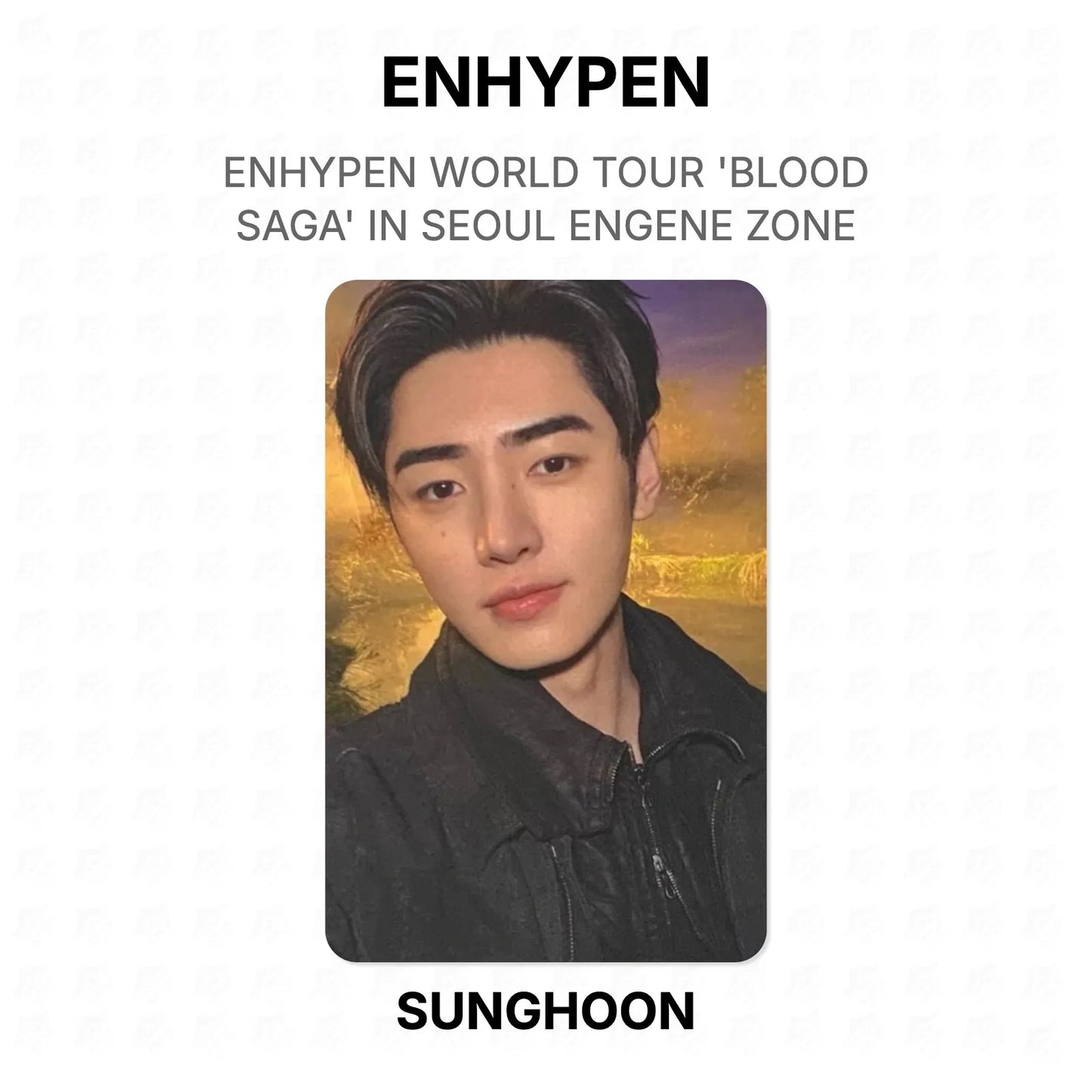ENHYPEN WORLD TOUR 'BLOOD SAGA' IN SEOUL ENGENE ZONE Official Photocard