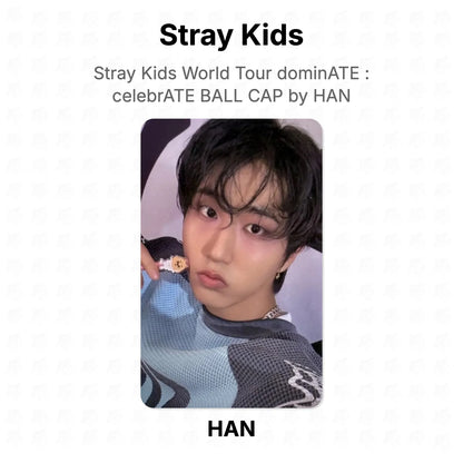 Stray Kids World Tour dominATE : celebrATE BALL CAP by HAN Official Photocard