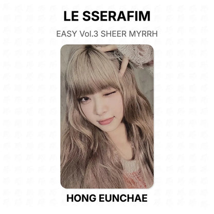 LE SSERAFIM EASY Vol.3 SHEER MYRRH Official Photocard