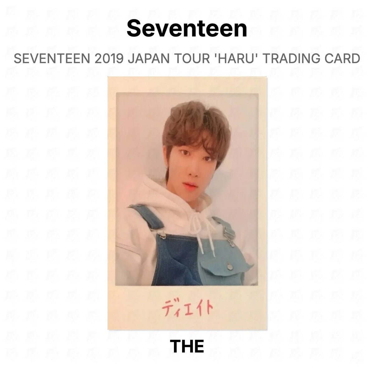 Seventeen 2019 JAPAN TOUR 'HARU' TRADING CARD Official Photocard