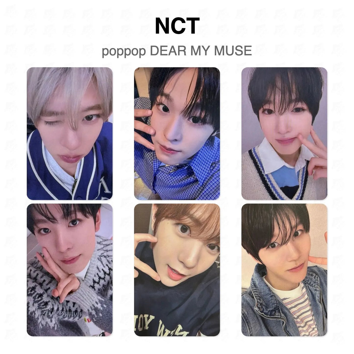 NCT poppop DEAR MY MUSE Official Photocard