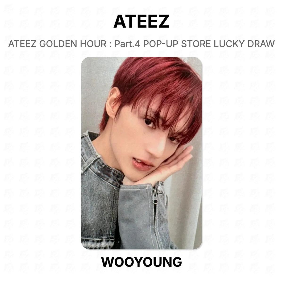 ATEEZ GOLDEN HOUR : Part.4 POP-UP STORE LUCKY DRAW Official Photocard