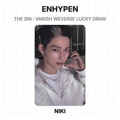 ENHYPEN THE SIN : VANISH WEVERSE LUCKY DRAW Official Photocard