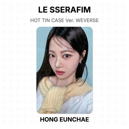 LE SSERAFIM HOT TIN CASE Ver. WEVERSE Official Photocard