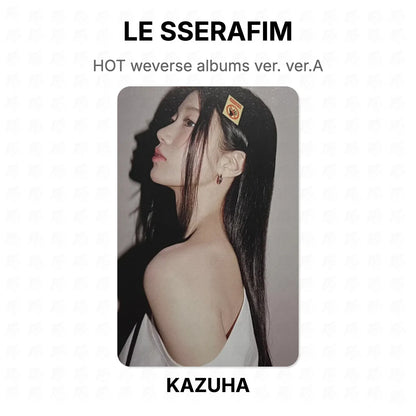 LE SSERAFIM HOT weverse albums ver. ver.A Official Photocard