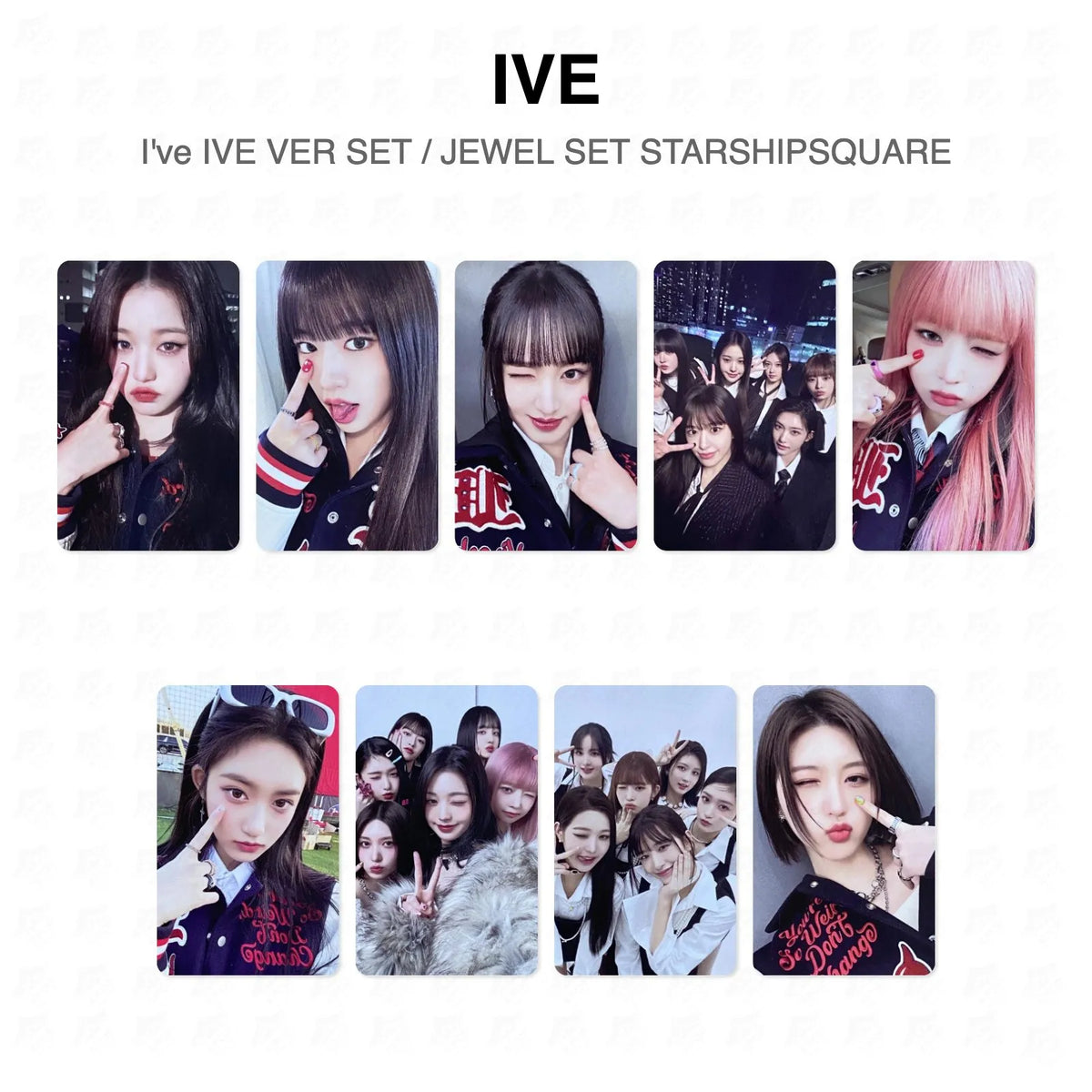IVE I've IVE VER SET / JEWEL SET STARSHIPSQUARE Official Photocard